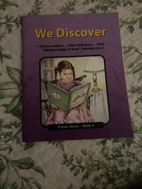 We Discover Primer Series Book 4 - Purple homeschool Christian light